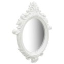 LUSTRO ŚCIENNE W OZDOBNEJ RAMIE 56X76CM BIAŁE