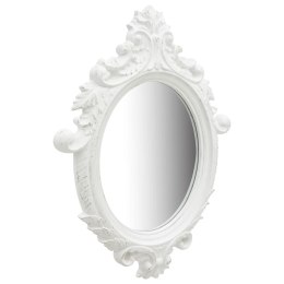 LUSTRO ŚCIENNE W OZDOBNEJ RAMIE 56X76CM BIAŁE