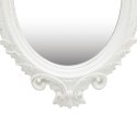LUSTRO ŚCIENNE W OZDOBNEJ RAMIE 56X76CM BIAŁE