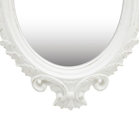 LUSTRO ŚCIENNE W OZDOBNEJ RAMIE 56X76CM BIAŁE