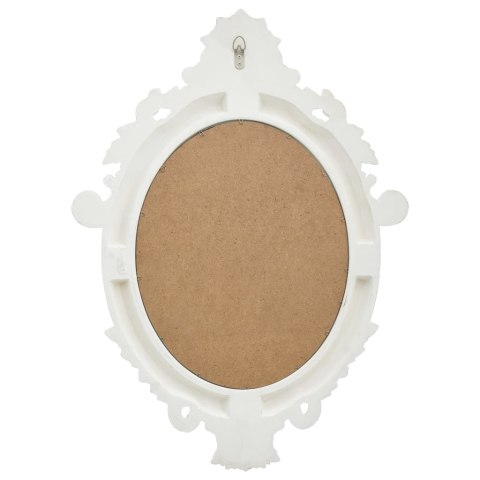 LUSTRO ŚCIENNE W OZDOBNEJ RAMIE 56X76CM BIAŁE