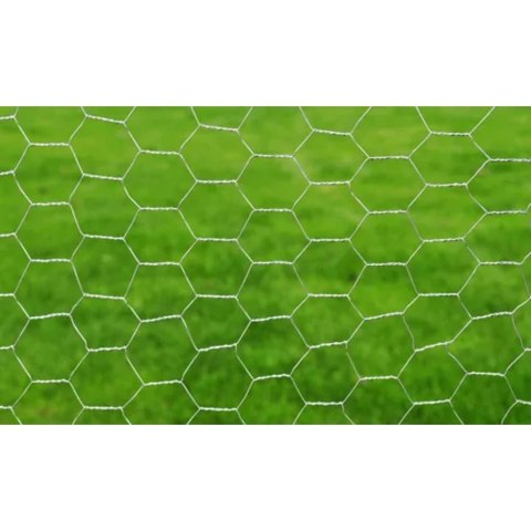 OGRODZENIE Z SIATKI STAL GALWANIZOWANA 25X0,5 M SREBRNE