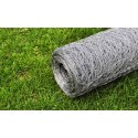OGRODZENIE Z SIATKI STAL GALWANIZOWANA 25X0,5 M SREBRNE