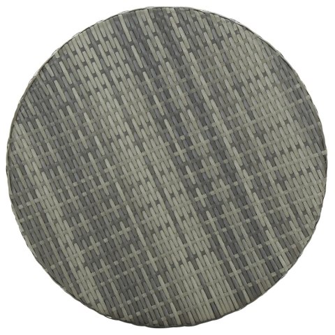 STOLIK OGRODOWY SZARY 60,5X106CM POLIRATTAN