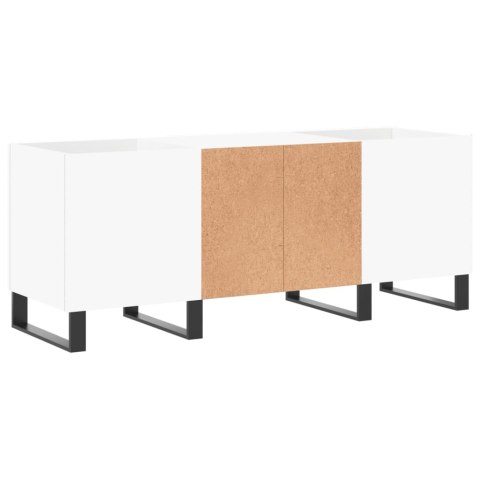 SZAFKA NA PŁYTY BIAŁA 121X38X48CM MATERIAŁ DREWNOPOCHODNY