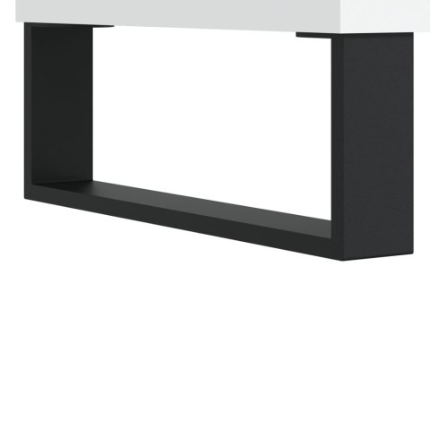 SZAFKA NA PŁYTY BIAŁA 121X38X48CM MATERIAŁ DREWNOPOCHODNY