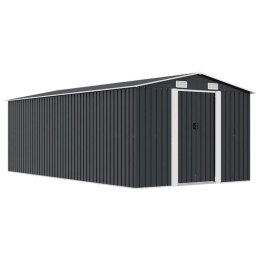 SZOPA OGRODOWA 257X489X181CM METAL ANTRACYTOWA