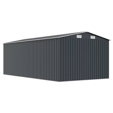 SZOPA OGRODOWA 257X489X181CM METAL ANTRACYTOWA