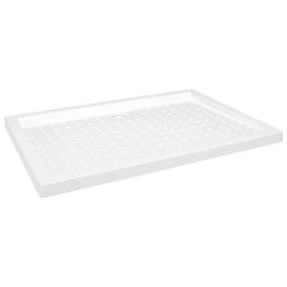 BRODZIK PRYSZNICOWY Z WYPUSTKAMI BIAŁY 70X100X4CM ABS