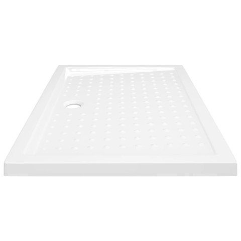 BRODZIK PRYSZNICOWY Z WYPUSTKAMI BIAŁY 70X100X4CM ABS