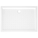 BRODZIK PRYSZNICOWY Z WYPUSTKAMI BIAŁY 70X100X4CM ABS