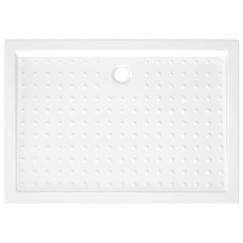 BRODZIK PRYSZNICOWY Z WYPUSTKAMI BIAŁY 70X100X4CM ABS