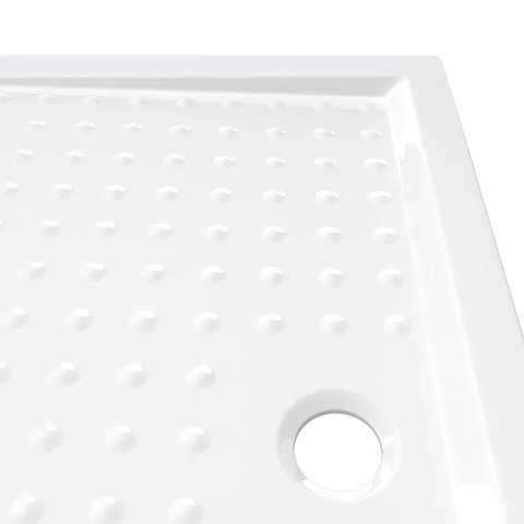 BRODZIK PRYSZNICOWY Z WYPUSTKAMI BIAŁY 70X100X4CM ABS