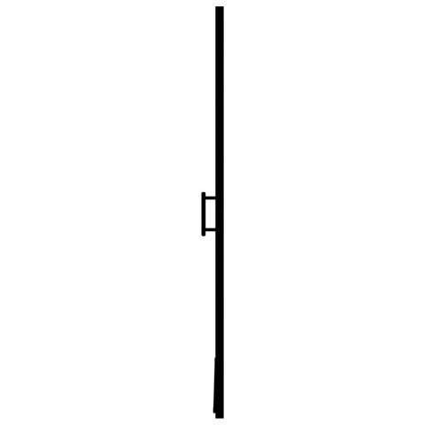 DRZWI PRYSZNICOWE HARTOWANE SZKŁO MROŻONE 100X178CM CZARNE