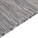 DYWAN ZEWNĘTRZNY O PŁASKIM SPLOCIE 200X280CM BRĄZOWO-NIEBIESKI