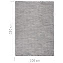 DYWAN ZEWNĘTRZNY O PŁASKIM SPLOCIE 200X280CM BRĄZOWO-NIEBIESKI