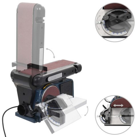 ELEKTRYCZNA SZLIFIERKA TARCZOWO-TAŚMOWA 370 W 150 MM