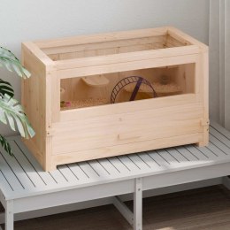 KLATKA DLA CHOMIKA 60X30X35CM LITE DREWNO JODŁOWE