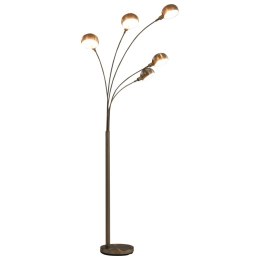 LAMPA STOJĄCA 200CM 5XE14 SREBRNA