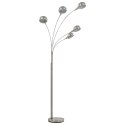LAMPA STOJĄCA 200CM 5XE14 SREBRNA