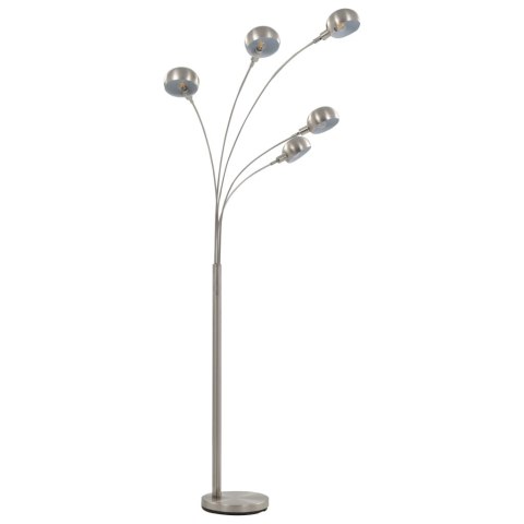LAMPA STOJĄCA 200CM 5XE14 SREBRNA