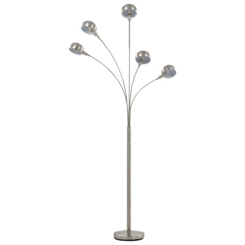 LAMPA STOJĄCA 200CM 5XE14 SREBRNA