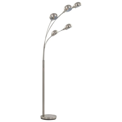 LAMPA STOJĄCA 200CM 5XE14 SREBRNA