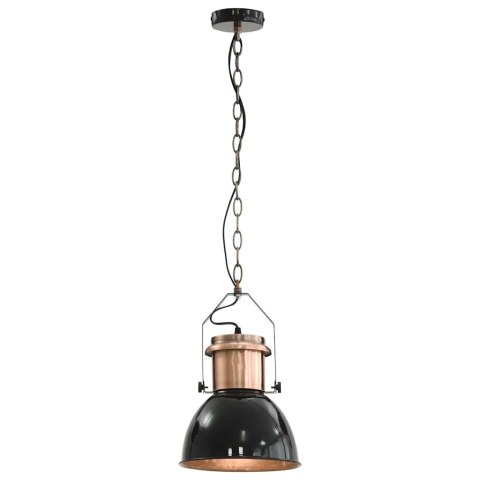 LAMPY SUFITOWE 2 SZT. CZARNE OKRĄGŁE E27