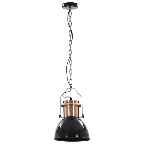 LAMPY SUFITOWE 2 SZT. CZARNE OKRĄGŁE E27