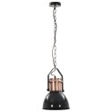 LAMPY SUFITOWE 2 SZT. CZARNE OKRĄGŁE E27