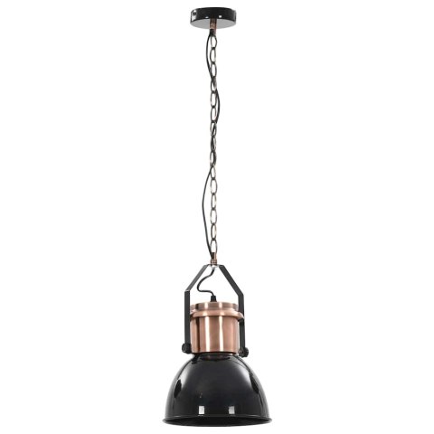 LAMPY SUFITOWE 2 SZT. CZARNE OKRĄGŁE E27