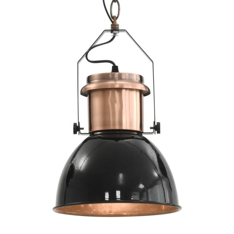 LAMPY SUFITOWE 2 SZT. CZARNE OKRĄGŁE E27