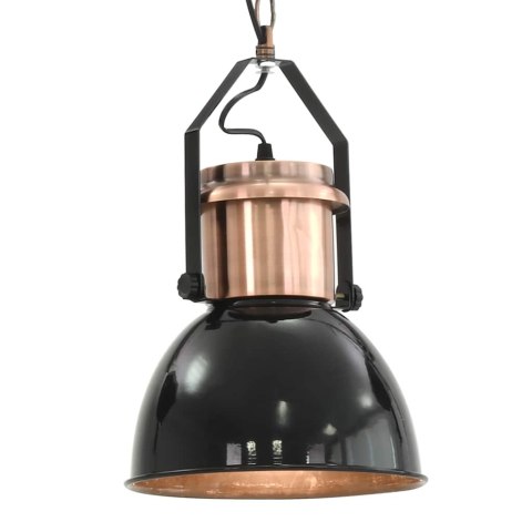 LAMPY SUFITOWE 2 SZT. CZARNE OKRĄGŁE E27