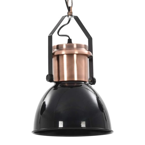 LAMPY SUFITOWE 2 SZT. CZARNE OKRĄGŁE E27