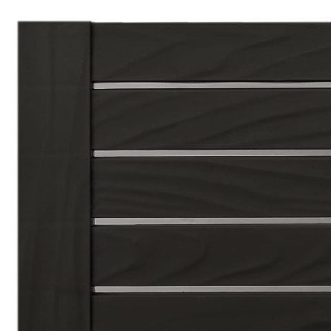 LEŻAK CZARNY 155X58X83CM POLIPROPYLEN