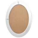 LUSTRO ŚCIENNE W STYLU BAROKOWYM 50X70CM SREBRNE