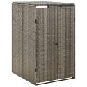 OSŁONA NA KOSZ NA ŚMIECI SZARA 70X80X117CM POLIRATTAN