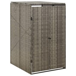 OSŁONA NA KOSZ NA ŚMIECI SZARA 70X80X117CM POLIRATTAN
