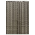 OSŁONA NA KOSZ NA ŚMIECI SZARA 70X80X117CM POLIRATTAN