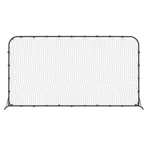 REBOUNDER DO PIŁKI NOŻNEJ CZARNY 366X90X183CM HDPE