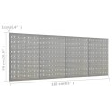 ŚCIENNE PŁYTY PERFOROWANE 4 SZT. 40X58CM STAL