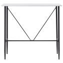 STOLIK BAROWY BIAŁY 120X60X110CM MDF