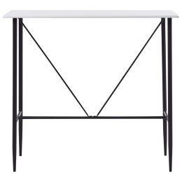 STOLIK BAROWY BIAŁY 120X60X110CM MDF