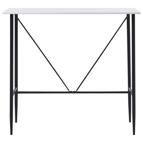 STOLIK BAROWY BIAŁY 120X60X110CM MDF