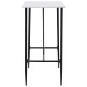 STOLIK BAROWY BIAŁY 120X60X110CM MDF