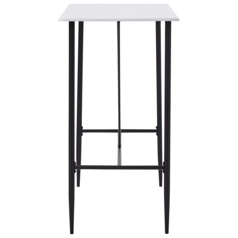 STOLIK BAROWY BIAŁY 120X60X110CM MDF