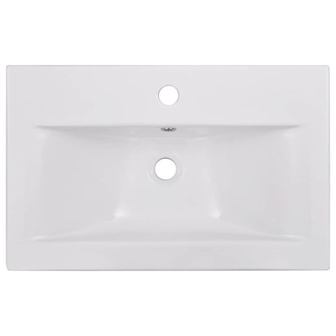 UMYWALKA WPUSZCZANA 61X39,5X18,5CM CERAMICZNA BIAŁA