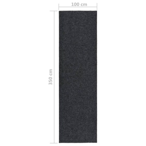 DYWANIK POCHŁANIAJĄCY ZABRUDZENIA 100X350CM ANTRACYTOWY