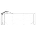 KOJEC DLA PSA Z DACHEM SREBRNY 6X2X2,5 M STAL GALWANIZOWANA
