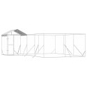 KOJEC DLA PSA Z DACHEM SREBRNY 6X6X2,5 M STAL GALWANIZOWANA